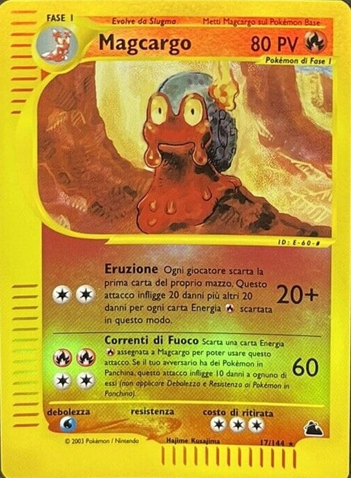 Magcargo H016 — Skyridge (Italian Pokémon TCG card)