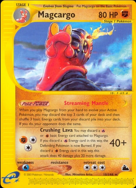 Magcargo H017 — Skyridge (Italian Pokémon TCG card)