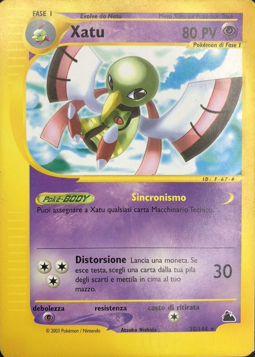 Xatu H032 — Skyridge (Italian Pokémon TCG card)