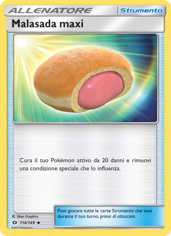Malasada maxi 114/163 — Sun & Moon (Italian Pokémon TCG card)