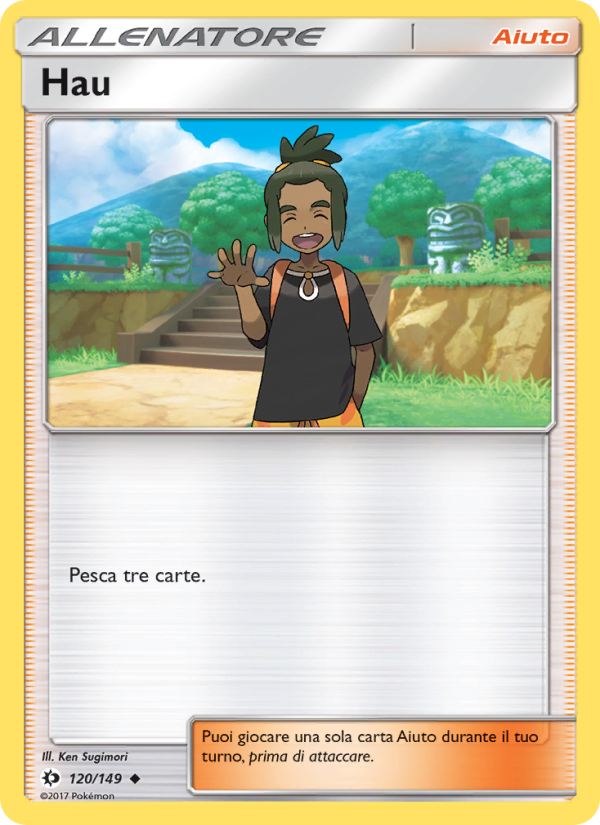 Hau 120/163 — Sun & Moon (Italian Pokémon TCG card)