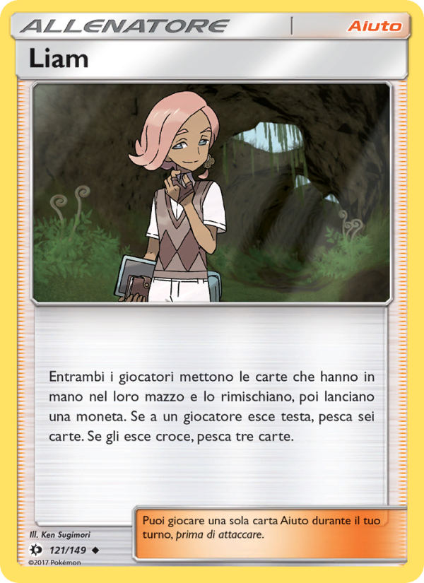 Liam 121/163 — Sun & Moon (Italian Pokémon TCG card)