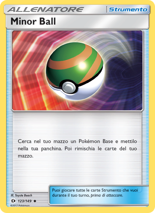 Minor Ball 123/163 — Sun & Moon (Italian Pokémon TCG card)