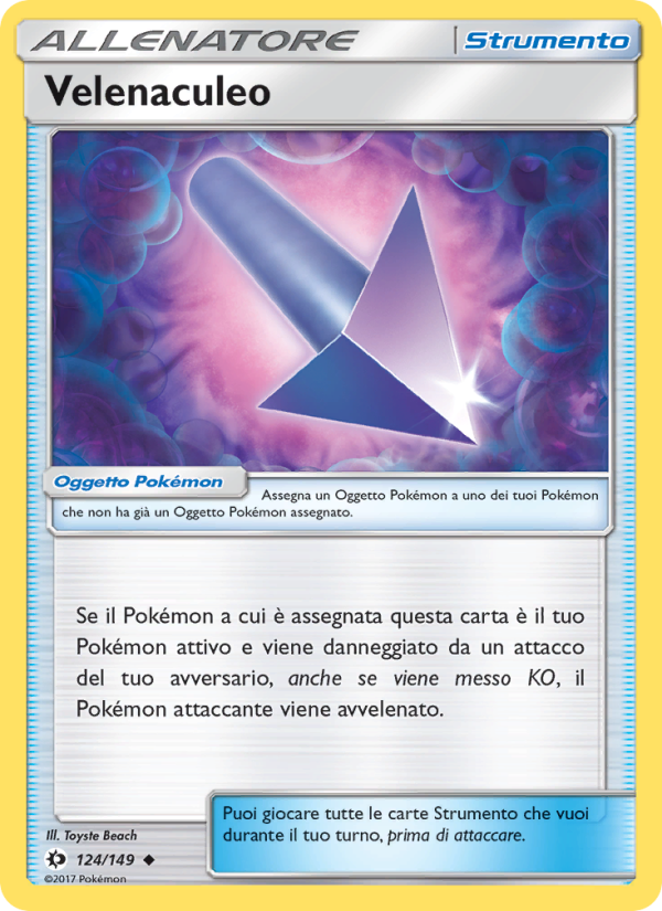 Velenaculeo 124/163 — Sun & Moon (Italian Pokémon TCG card)