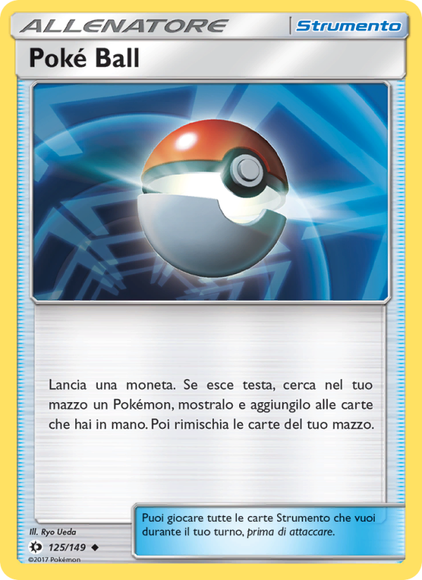 Poké Ball 125/163 — Sun & Moon (Italian Pokémon TCG card)
