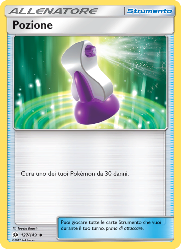 Pozione 127/163 — Sun & Moon (Italian Pokémon TCG card)