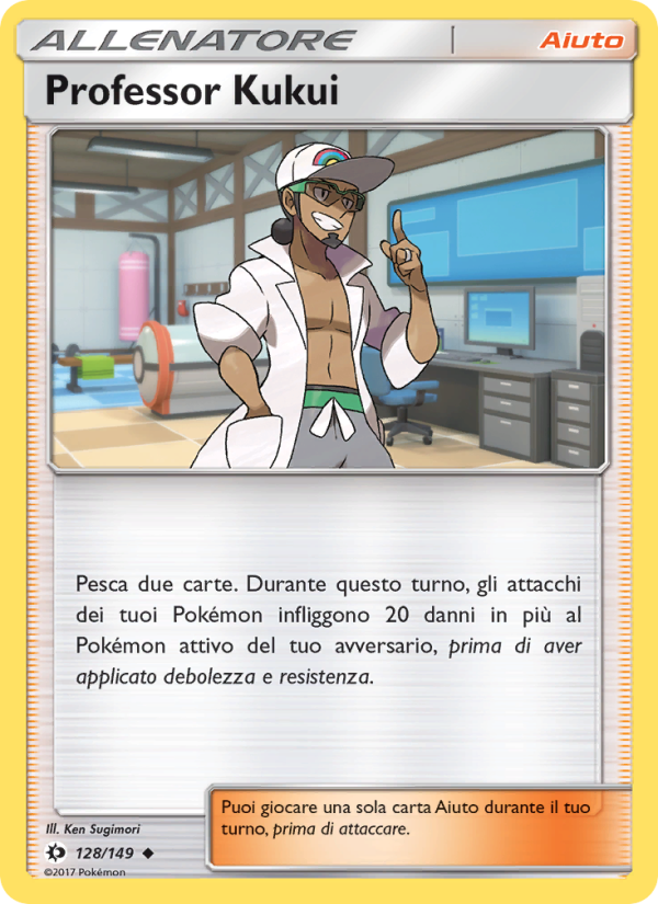 Professor Kukui 128/163 — Sun & Moon (Italian Pokémon TCG card)
