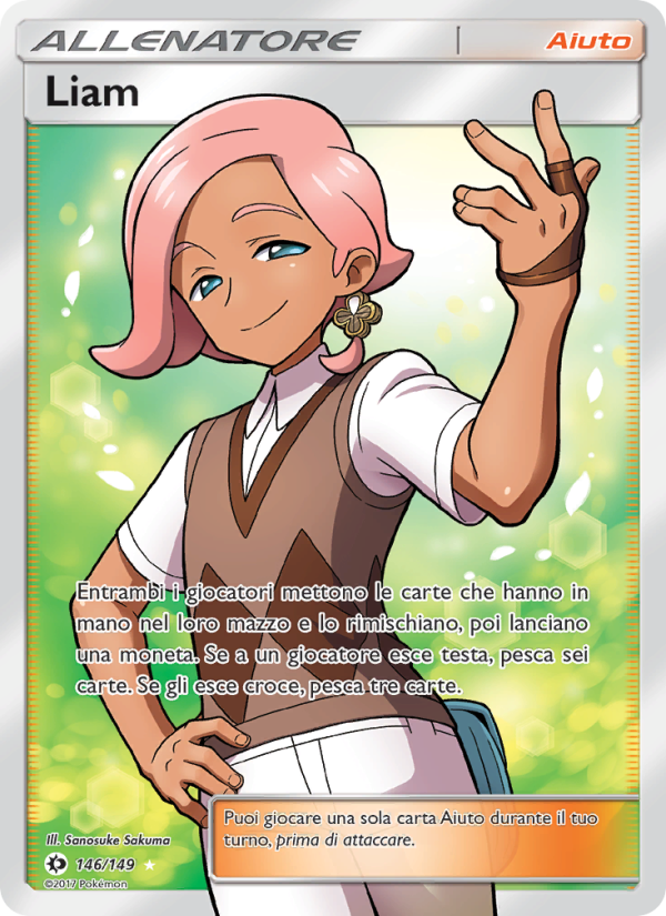 Liam 146/163 — Sun & Moon (Italian Pokémon TCG card)