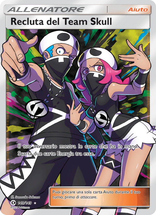 Recluta del Team Skull 149/163 — Sun & Moon (Italian Pokémon TCG card)