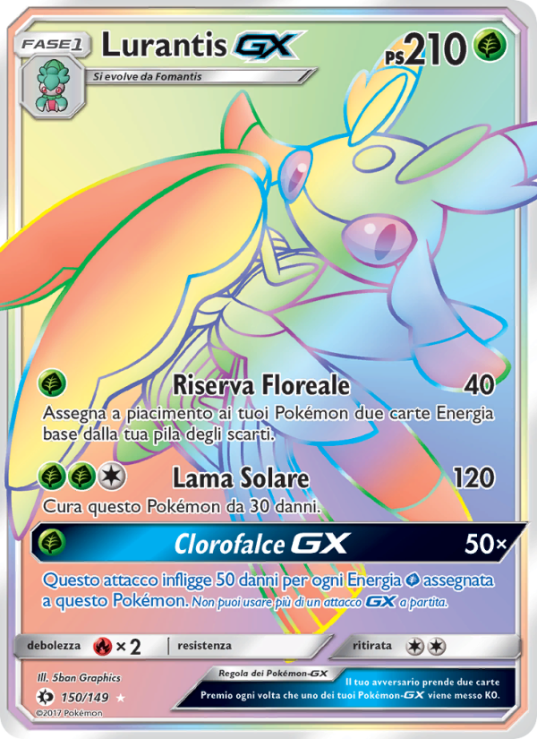Lurantis GX 150/163 — Sun & Moon (Italian Pokémon TCG card)