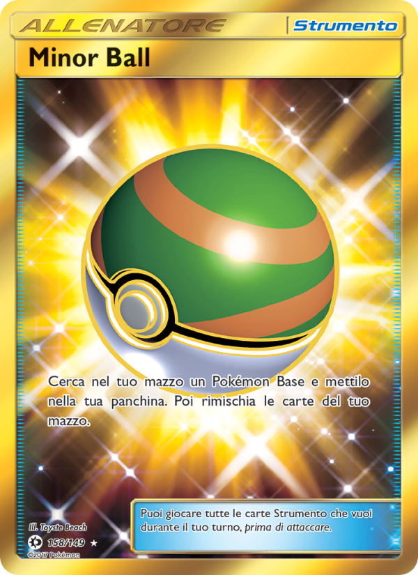 Minor Ball 158/163 — Sun & Moon (Italian Pokémon TCG card)
