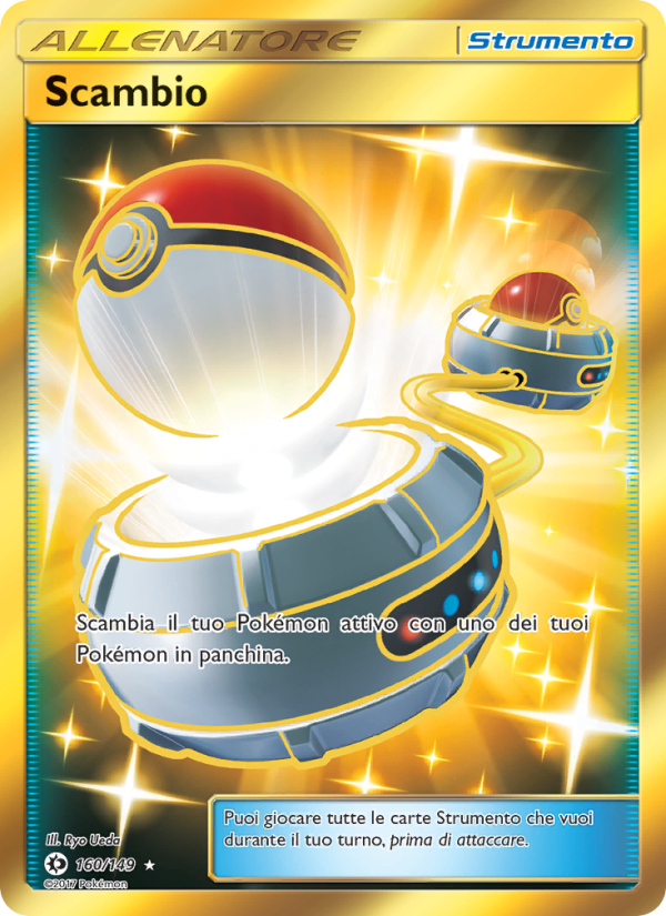 Scambio 160/163 — Sun & Moon (Italian Pokémon TCG card)