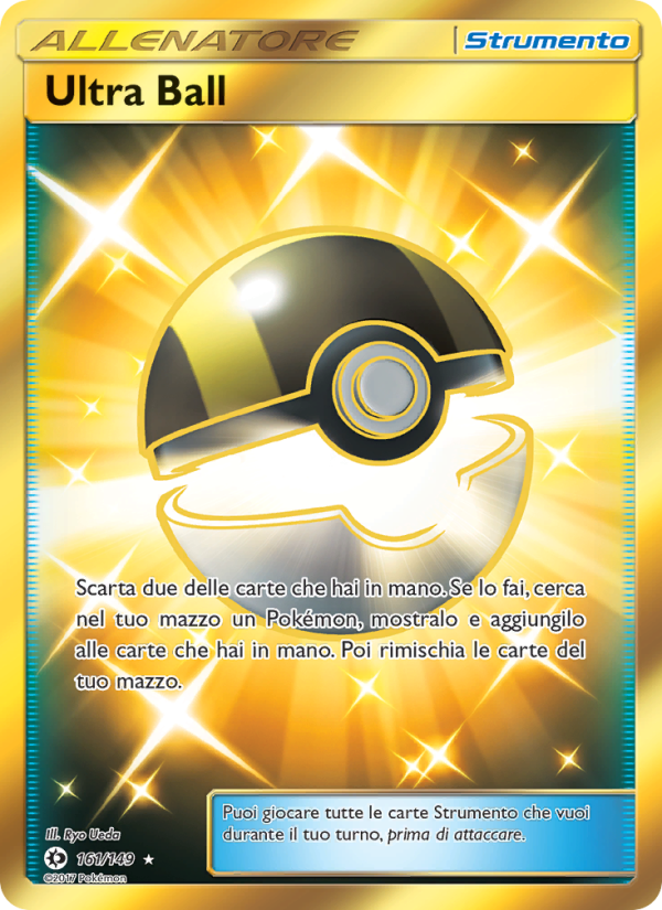 Ultra Ball 161/163 — Sun & Moon (Italian Pokémon TCG card)