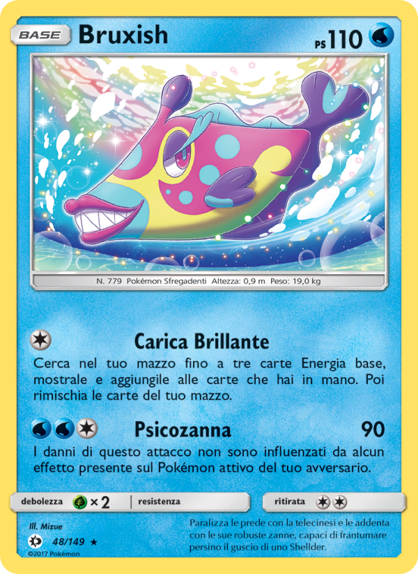 Bruxish 048/163 — Sun & Moon (Italian Pokémon TCG card)