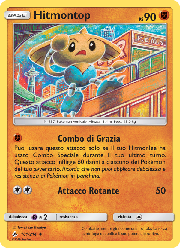 Hitmontop 101/234 — Unbroken Bonds (Italian Pokémon TCG card)