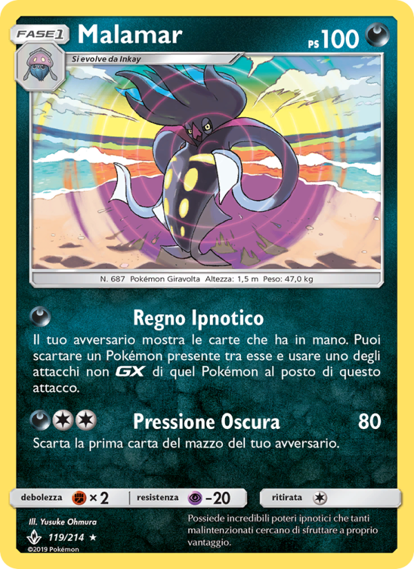 Malamar 119/234 — Unbroken Bonds (Italian Pokémon TCG card)