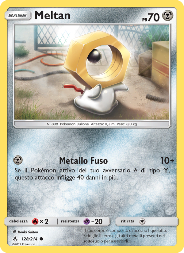 Meltan 128/234 — Unbroken Bonds (Italian Pokémon TCG card)