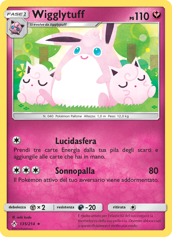 Wigglytuff 135/234 — Unbroken Bonds (Italian Pokémon TCG card)