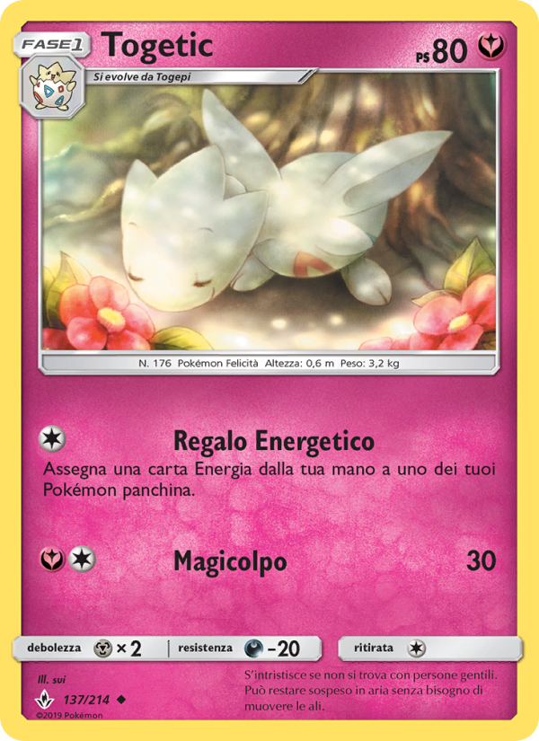 Togetic 137/234 — Unbroken Bonds (Italian Pokémon TCG card)