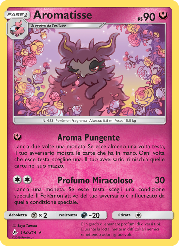 Aromatisse 142/234 — Unbroken Bonds (Italian Pokémon TCG card)