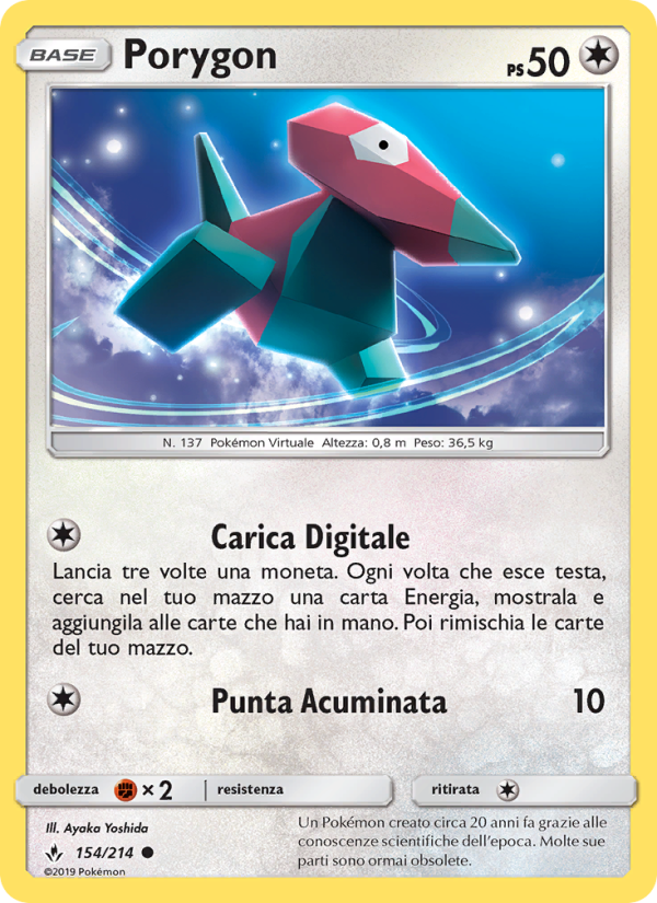 Porygon 154/234 — Unbroken Bonds (Italian Pokémon TCG card)