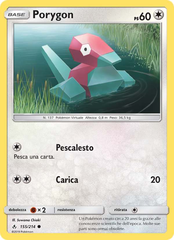 Porygon 155/234 — Unbroken Bonds (Italian Pokémon TCG card)