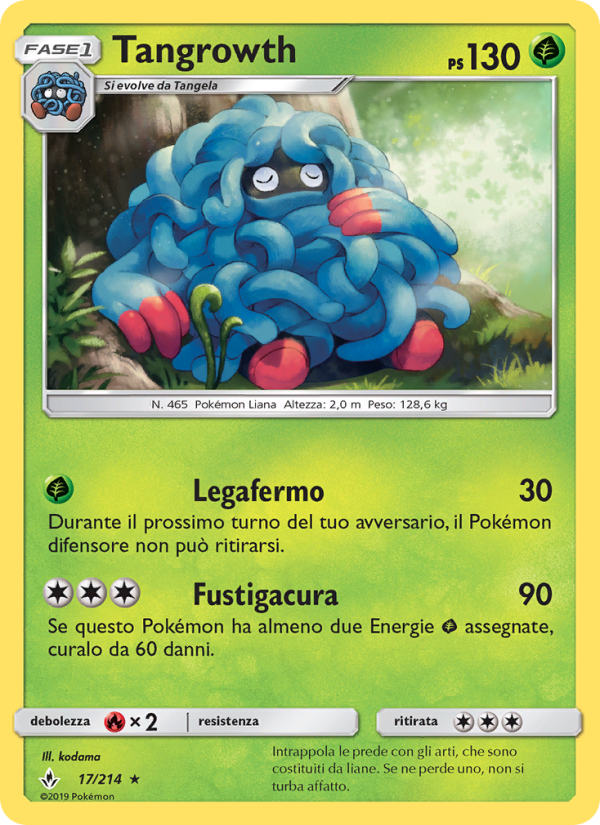Tangrowth 017/234 — Unbroken Bonds (Italian Pokémon TCG card)