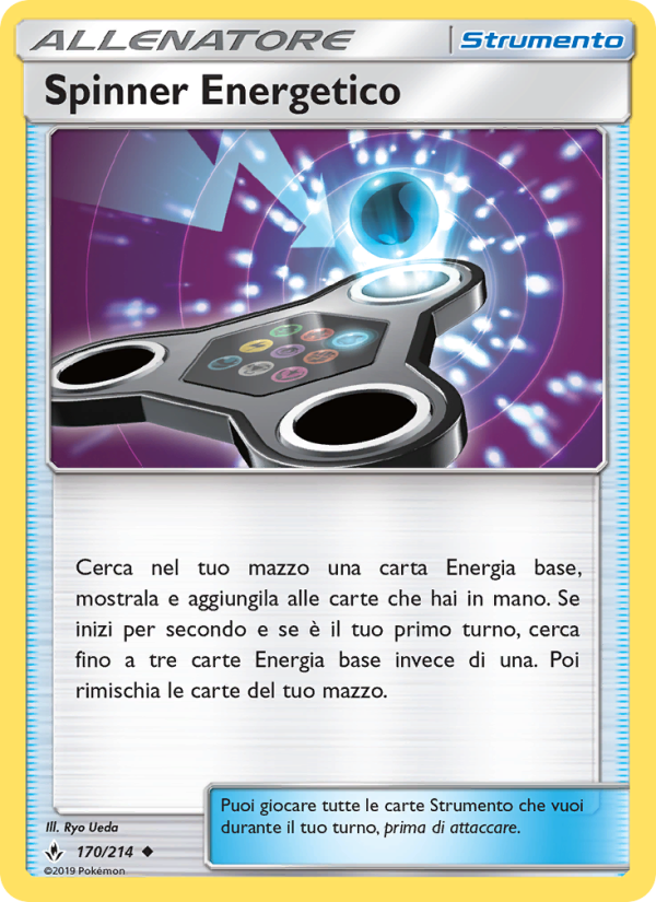 Spinner Energetico 170/234 — Unbroken Bonds (Italian Pokémon TCG card)