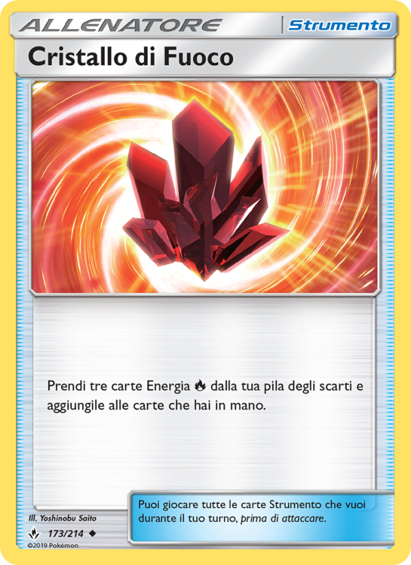 Cristallo di Fuoco 173/234 — Unbroken Bonds (Italian Pokémon TCG card)