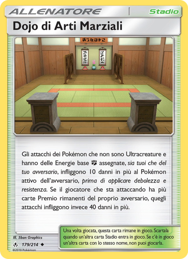 Dojo di Arti Marziali 179/234 — Unbroken Bonds (Italian Pokémon TCG card)