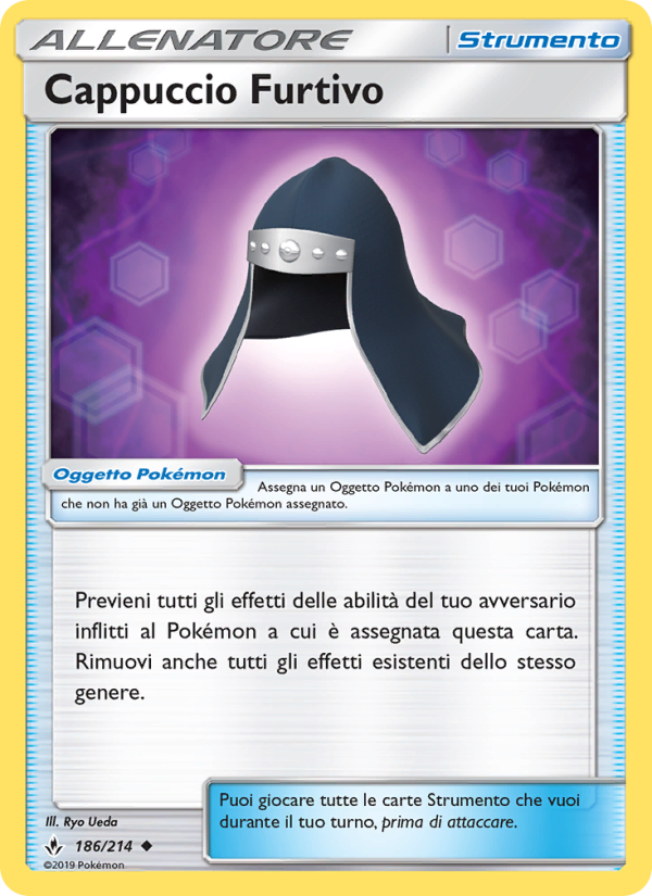 Cappuccio Furtivo 186/234 — Unbroken Bonds (Italian Pokémon TCG card)