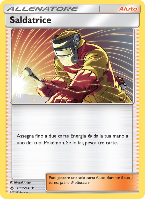 Saldatrice 189/234 — Unbroken Bonds (Italian Pokémon TCG card)