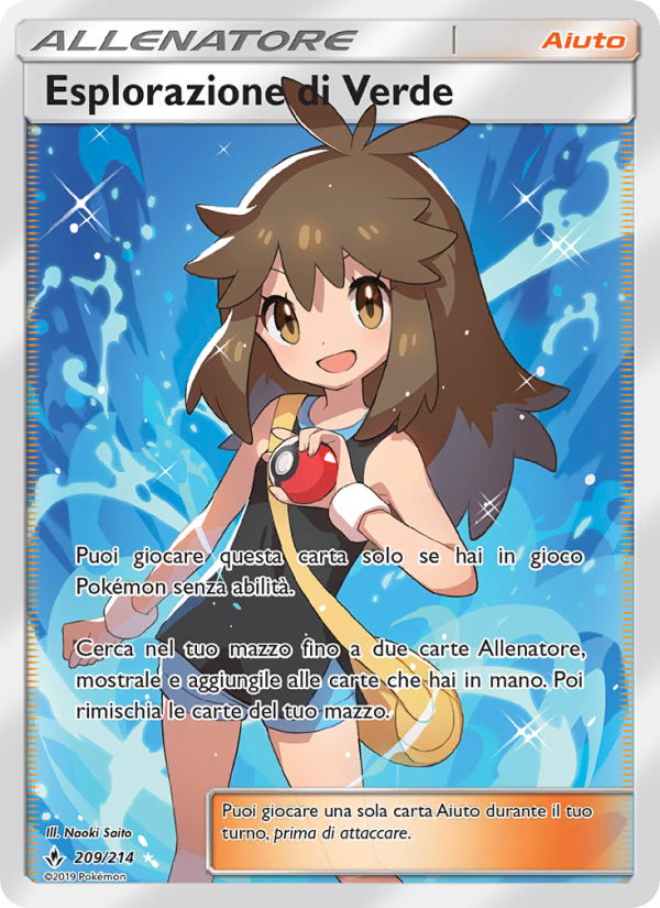 Esplorazione di Verde 209/234 — Unbroken Bonds (Italian Pokémon TCG card)
