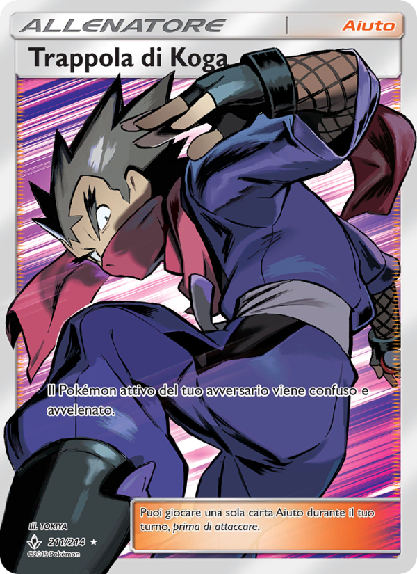 Trappola di Koga 211/234 — Unbroken Bonds (Italian Pokémon TCG card)