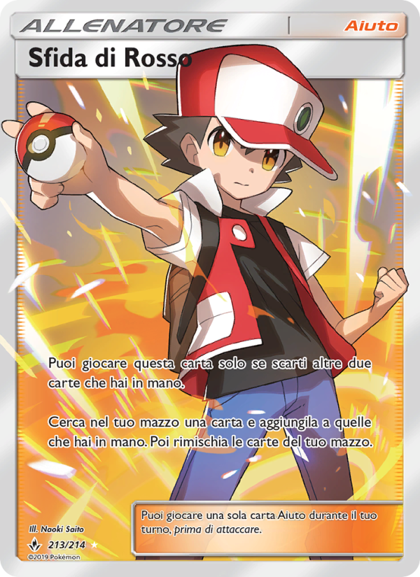 Sfida di Rosso 213/234 — Unbroken Bonds (Italian Pokémon TCG card)