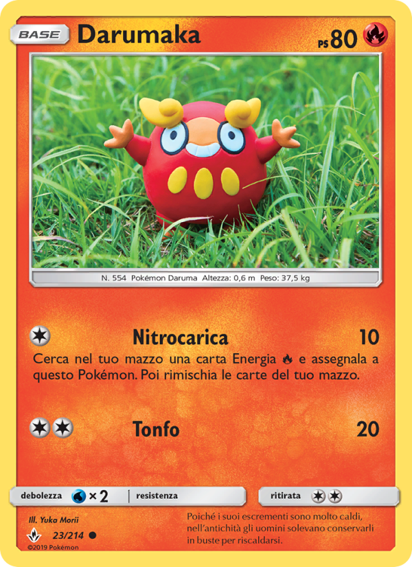 Darumaka 023/234 — Unbroken Bonds (Italian Pokémon TCG card)