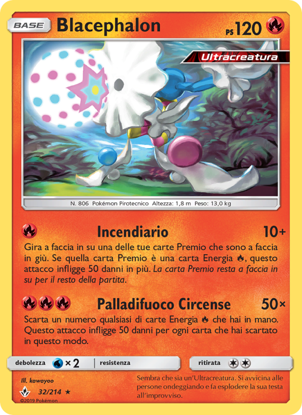 Blacephalon 032/234 — Unbroken Bonds (Italian Pokémon TCG card)