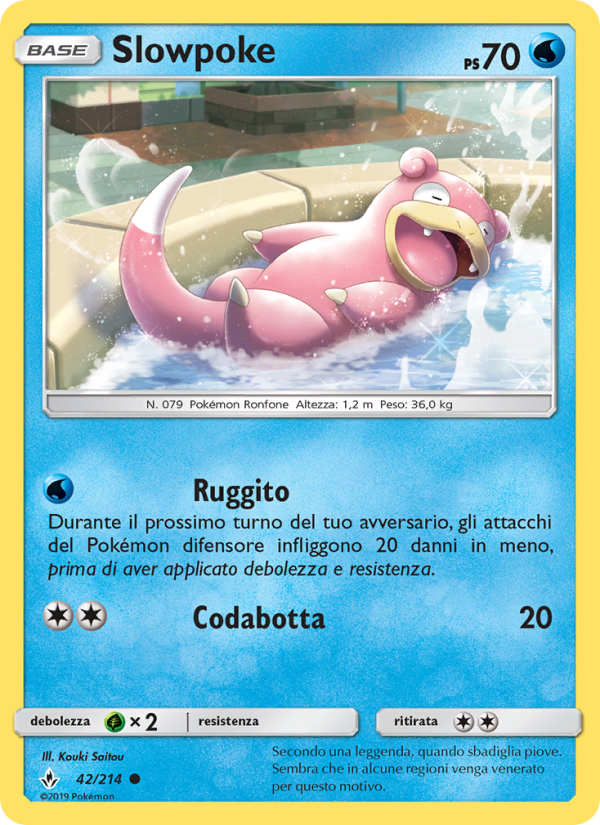 Slowpoke 042/234 — Unbroken Bonds (Italian Pokémon TCG card)