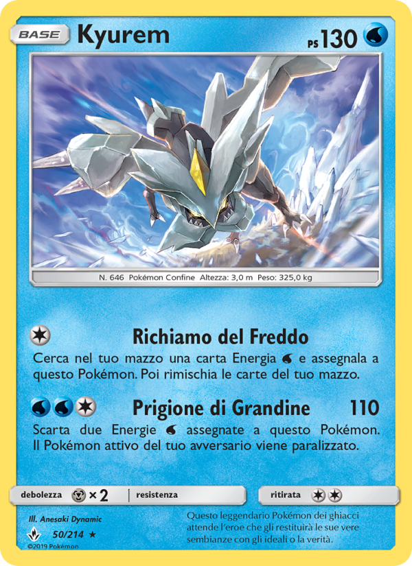 Kyurem 050/234 — Unbroken Bonds (Italian Pokémon TCG card)