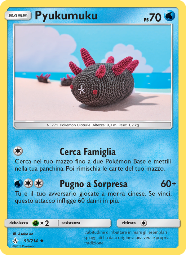 Pyukumuku 053/234 — Unbroken Bonds (Italian Pokémon TCG card)