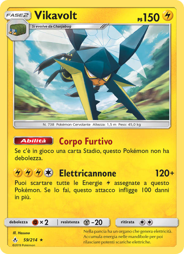 Vikavolt 059/234 — Unbroken Bonds (Italian Pokémon TCG card)