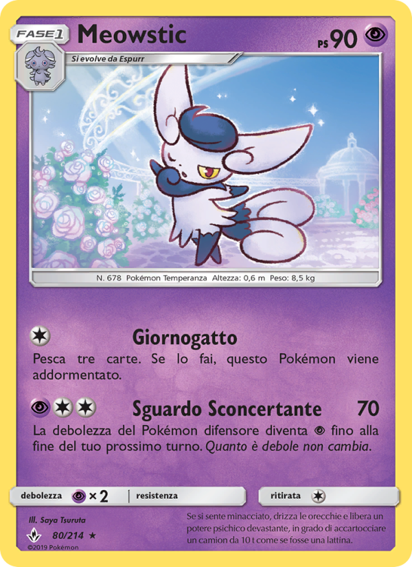Meowstic 080/234 — Unbroken Bonds (Italian Pokémon TCG card)