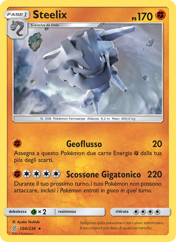 Steelix 104/258 — Unified Minds (Italian Pokémon TCG card)