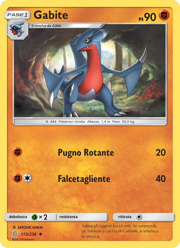 Gabite 113/258 — Unified Minds (Italian Pokémon TCG card)