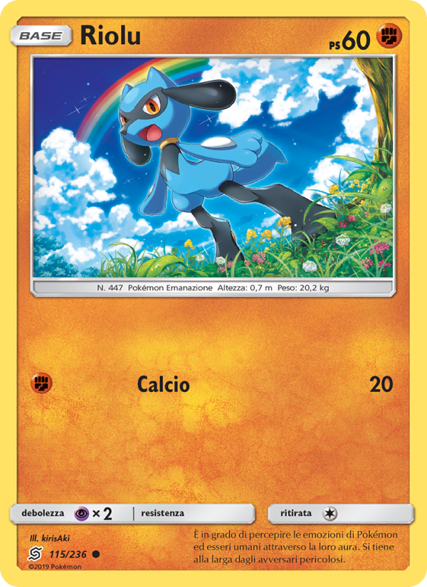 Riolu 115/258 — Unified Minds (Italian Pokémon TCG card)
