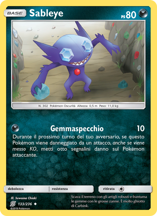 Sableye 133/258 — Unified Minds (Italian Pokémon TCG card)