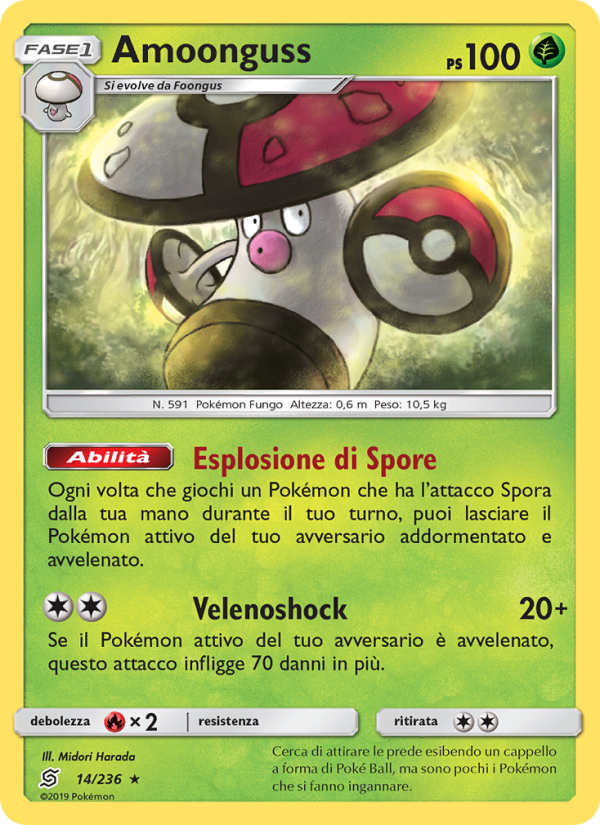 Amoonguss 014/258 — Unified Minds (Italian Pokémon TCG card)