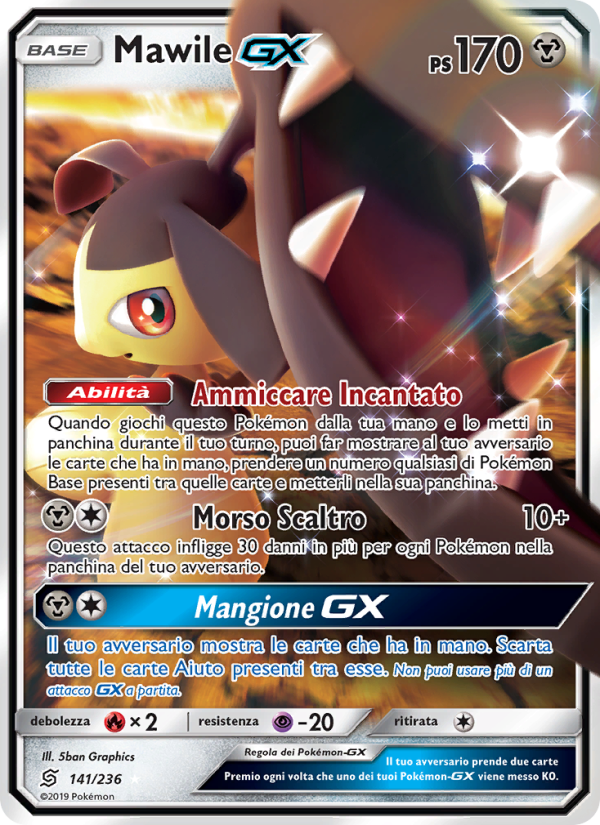 Mawile GX 141/258 — Unified Minds (Italian Pokémon TCG card)