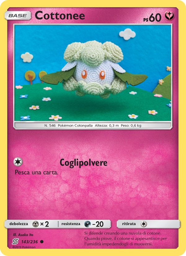Cottonee 143/258 — Unified Minds (Italian Pokémon TCG card)