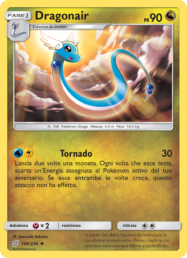Dragonair 149/258 — Unified Minds (Italian Pokémon TCG card)